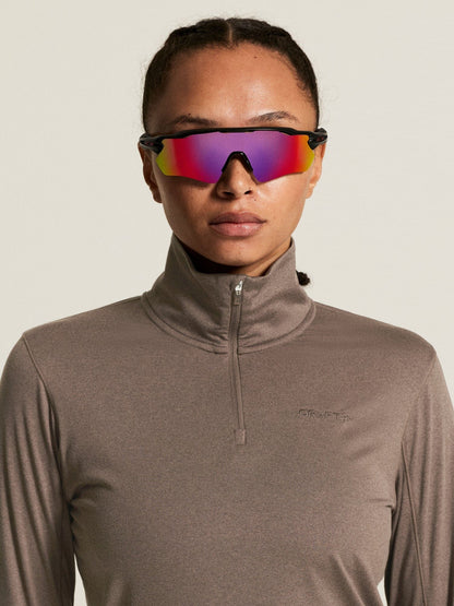 Women's Flow HZ LS - Plum Taupe Melange Women's Midlayers and Hoodies Craft Sportswear NA