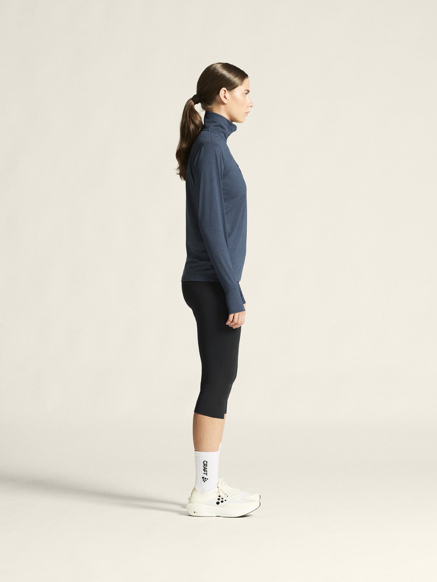 Women's Flow HZ LS - NORTH/MELANGE Craft Sportswear NA