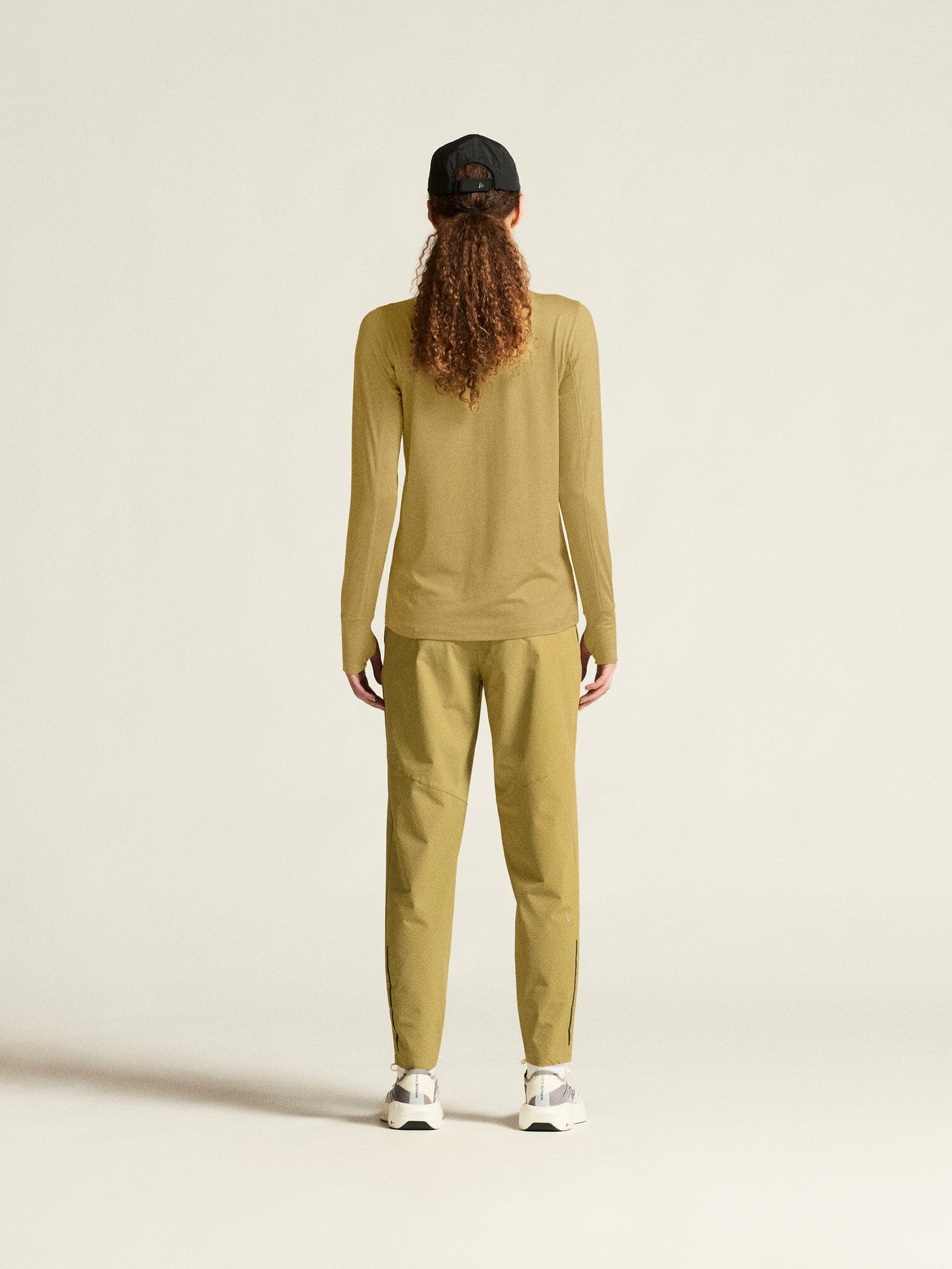 Women's Flow HZ LS - Khaki Melange Craft Sportswear NA