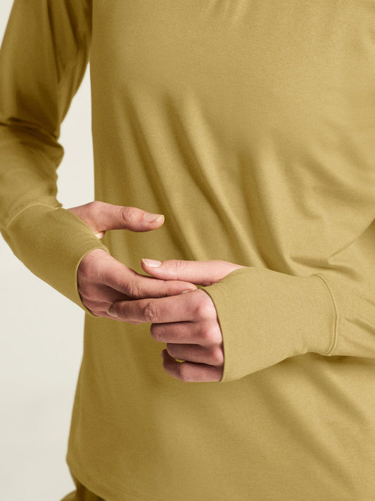 Women's Flow HZ LS - Khaki Melange Craft Sportswear NA