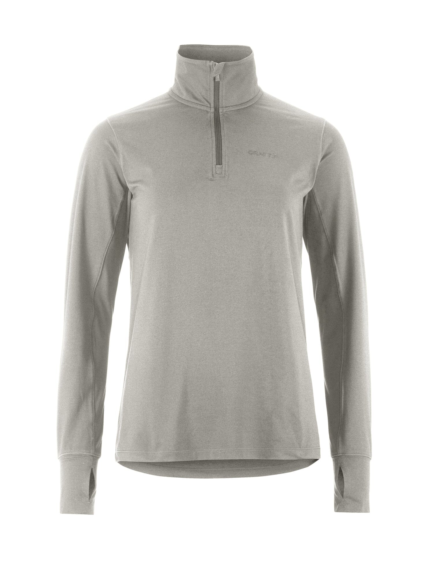 Women's Flow HZ LS - Grey Melange Craft Sportswear NA