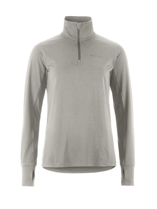 Women's Flow HZ LS - Grey Melange Craft Sportswear NA