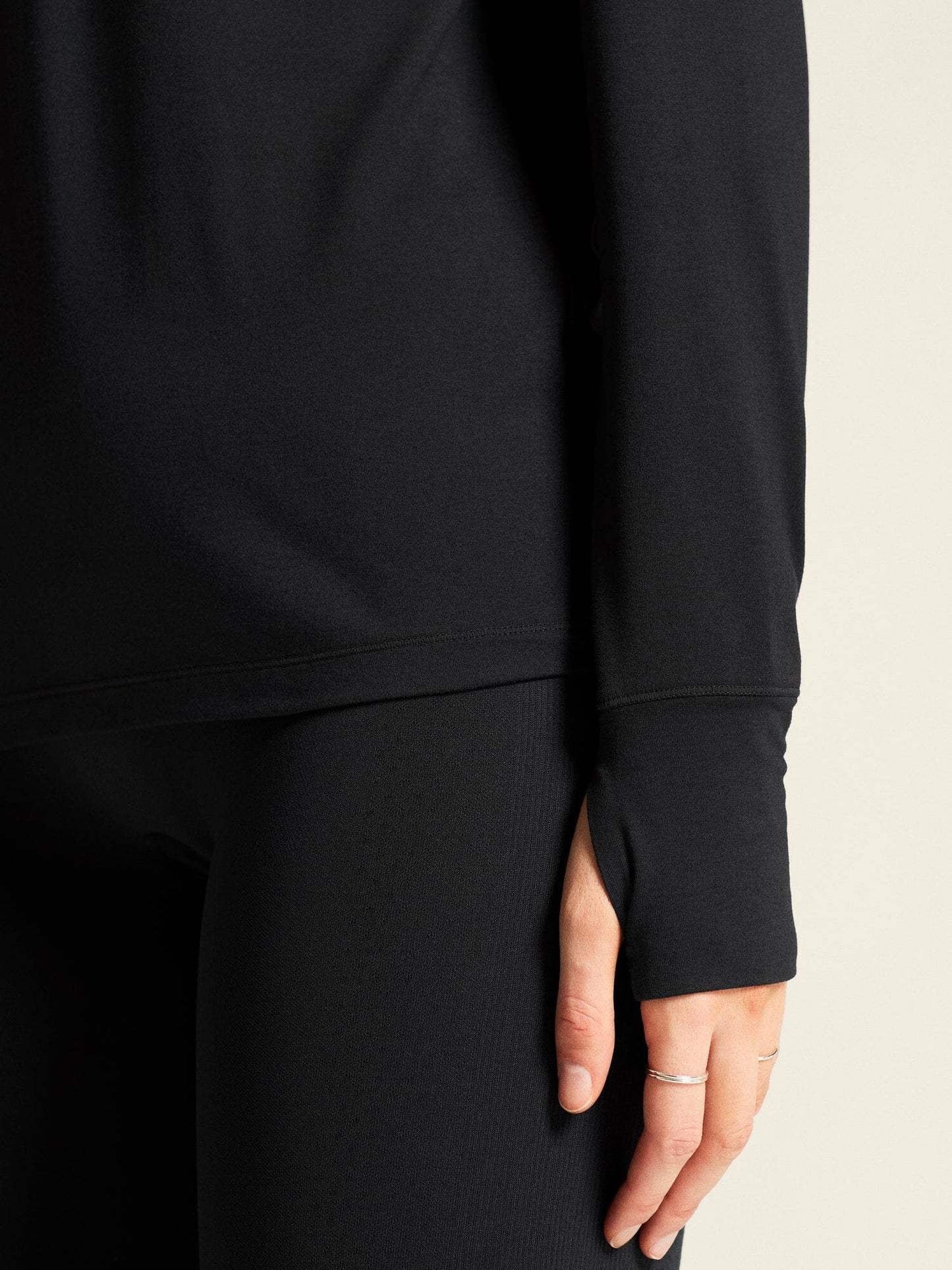 Women's Flow HZ LS - Black Melange Craft Sportswear NA