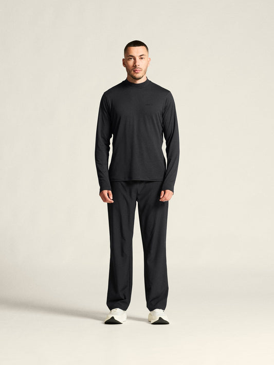 Women's Flow MN LS - Black Melange Craft Sportswear NA