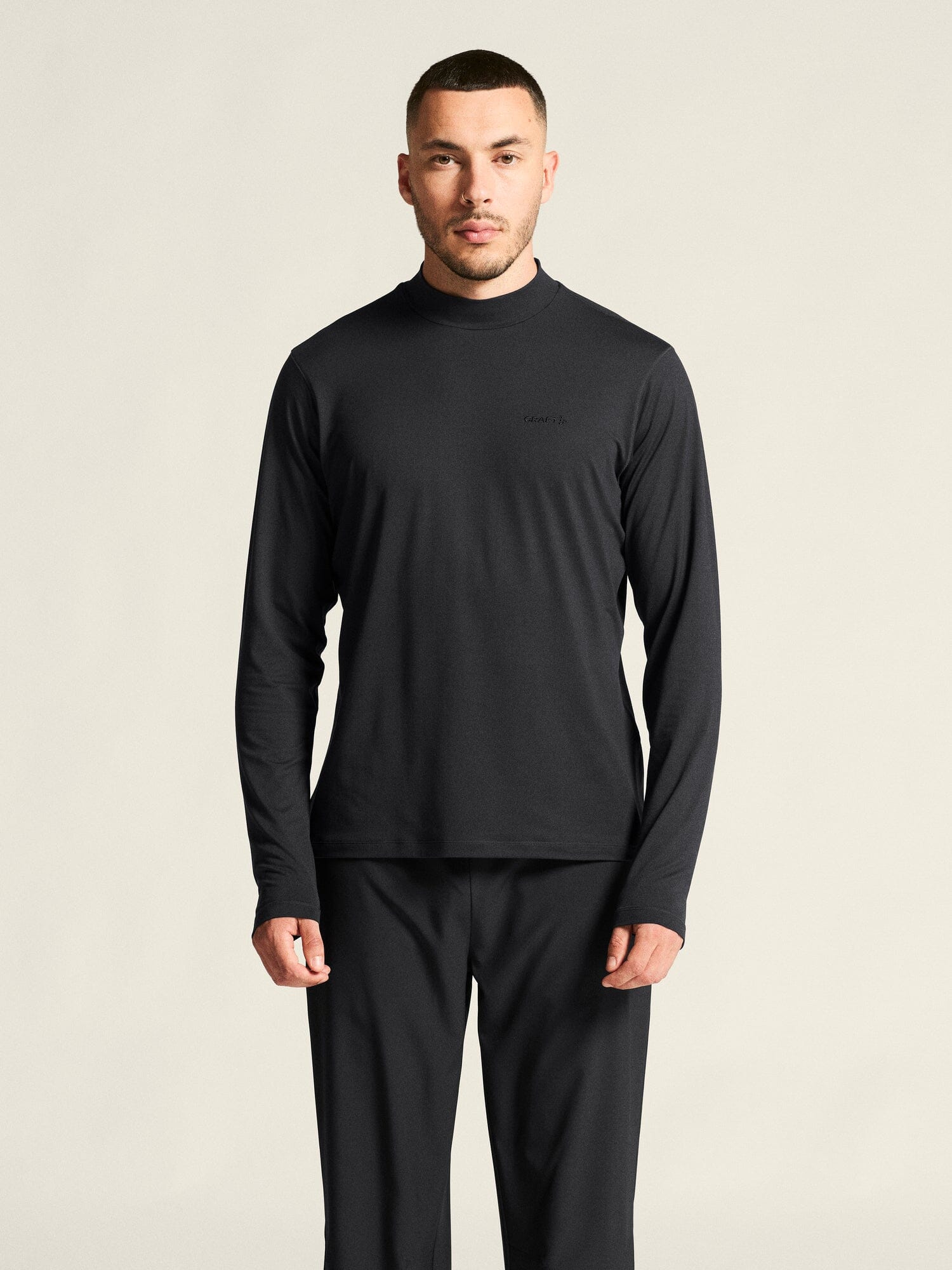 Women's Flow MN LS - Black Melange Craft Sportswear NA