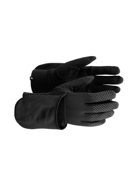 Lumen Fleece Hybrid Glove 2 - Black Craft Sportswear NA