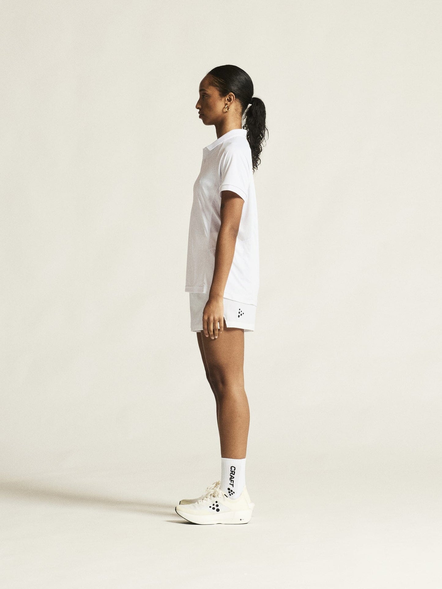 Women's Ability Polo - White Women's Tops, T's, and Tanks Craft Sportswear NA