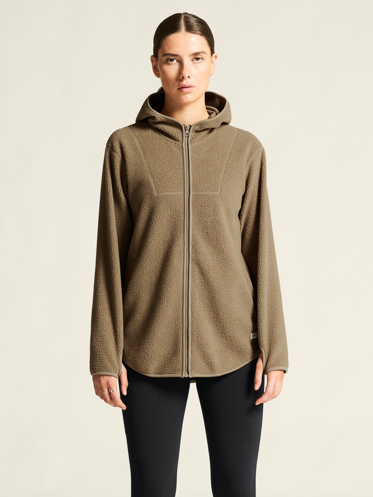 Women's Join Pile Fleece FZ Hood - TAUPE Craft Sportswear NA