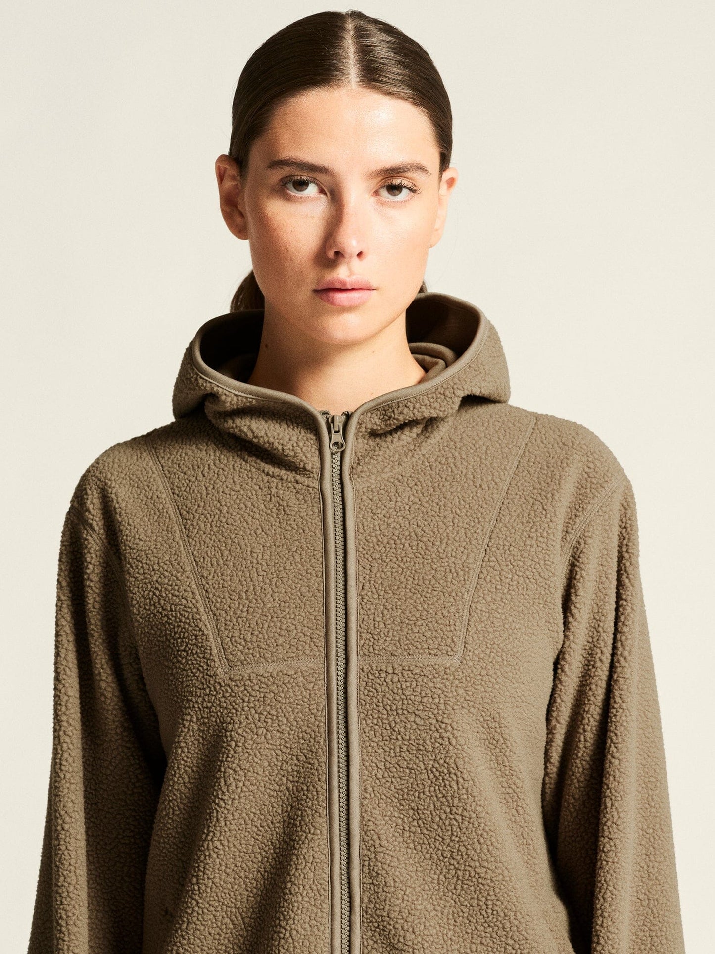 Women's Join Pile Fleece FZ Hood - TAUPE Craft Sportswear NA