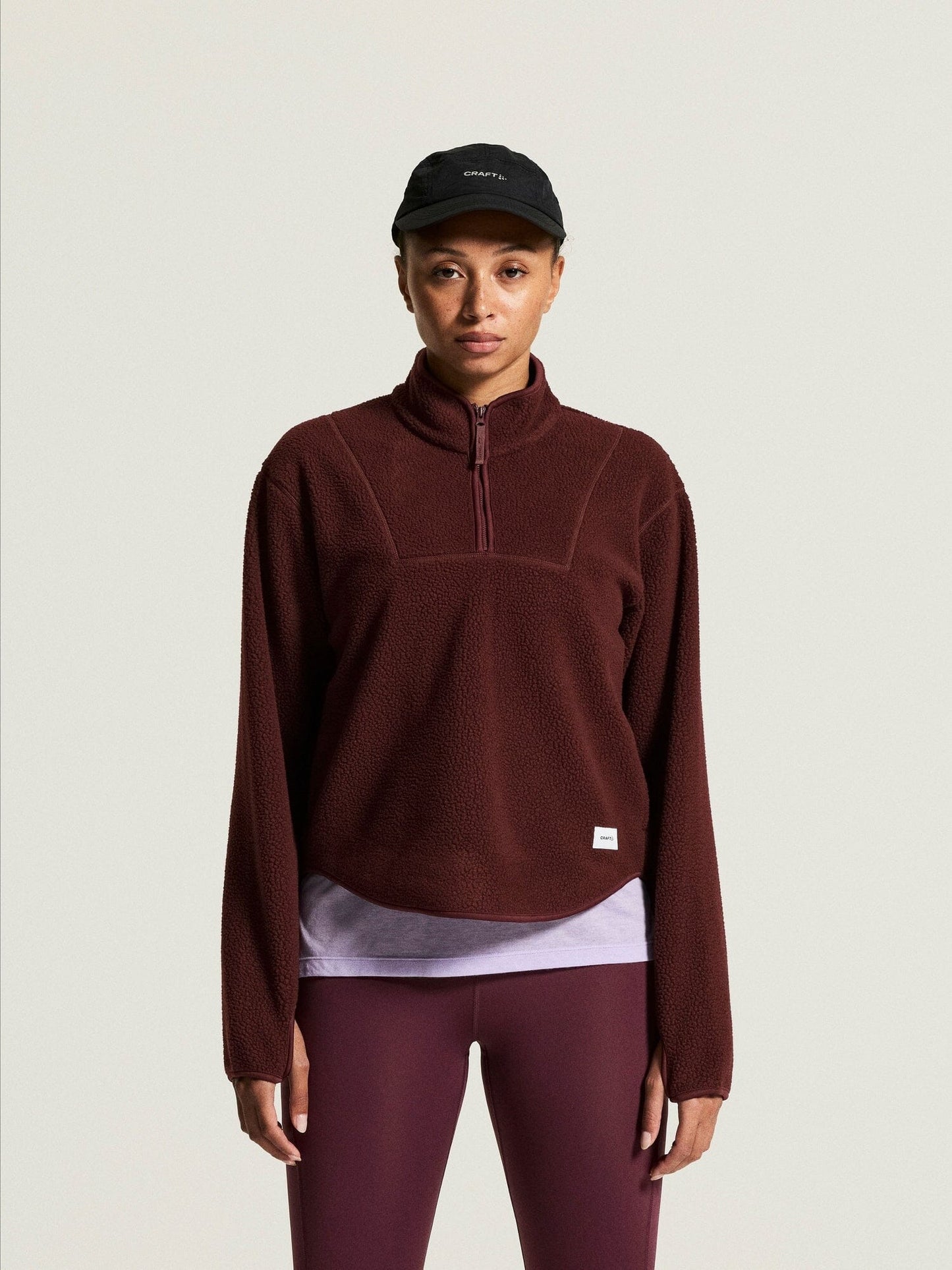 Women's Join Pile Fleece Half-Zip - DK Fig Craft Sportswear NA