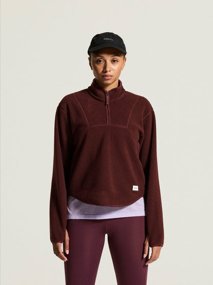 Women's Join Pile Fleece Half-Zip - DK Fig Craft Sportswear NA