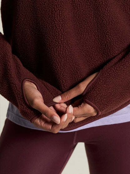 Women's Join Pile Fleece Half-Zip - DK Fig Craft Sportswear NA