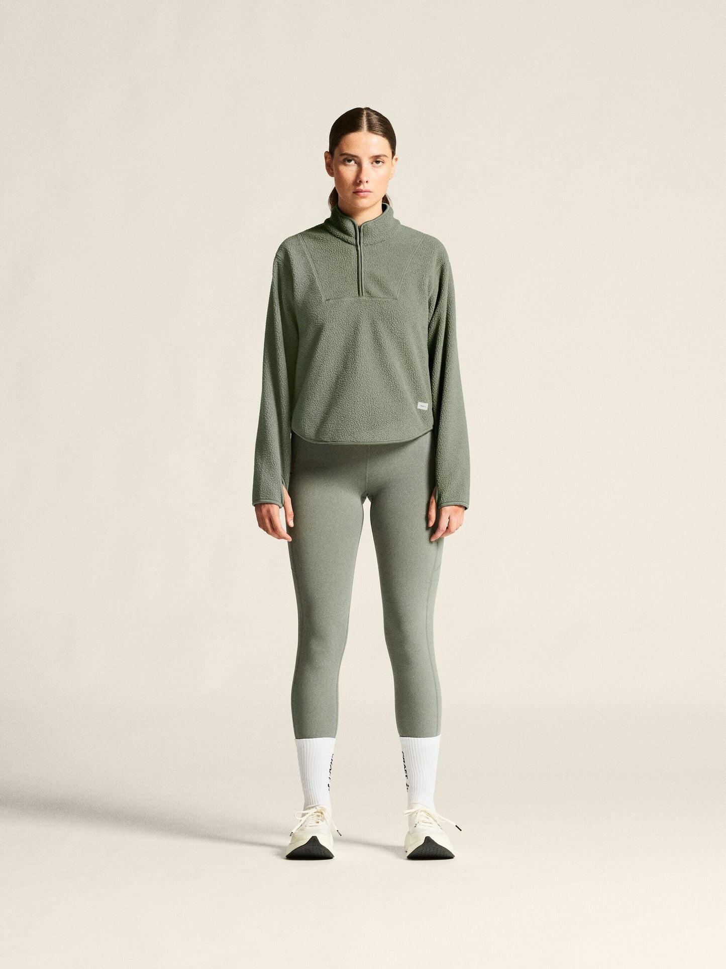 Women's Join Pile Fleece Half-Zip - Leaf Women's Midlayers and Hoodies Craft Sportswear NA