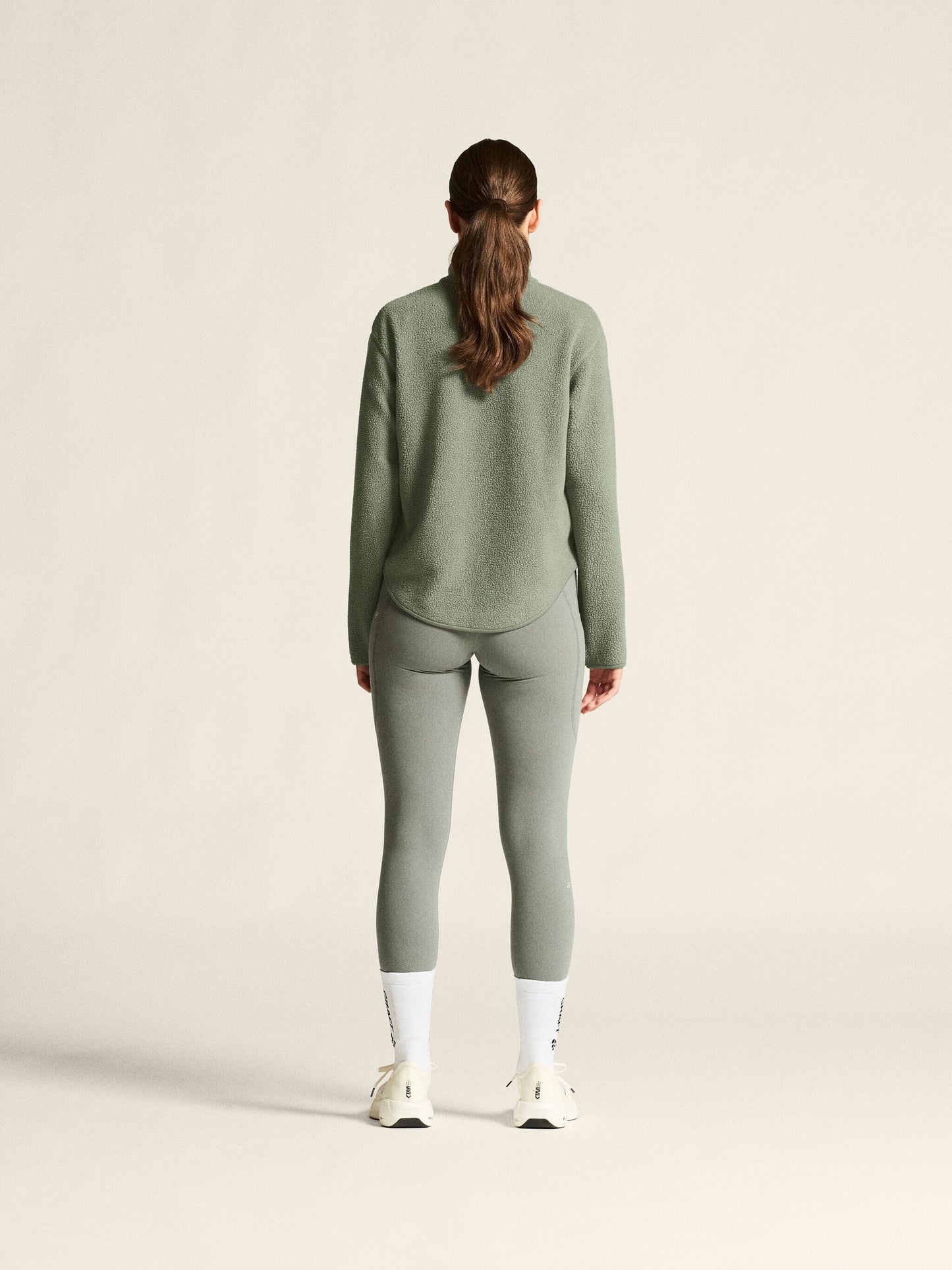 Women's Join Pile Fleece Half-Zip - Leaf Women's Midlayers and Hoodies Craft Sportswear NA