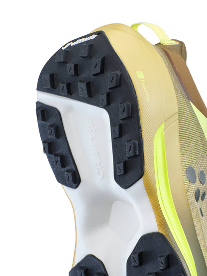 Men's Nordlite Ultra Pro Running Shoe - Leaf/Contrast Yellow Footwear Craft Sportswear NA