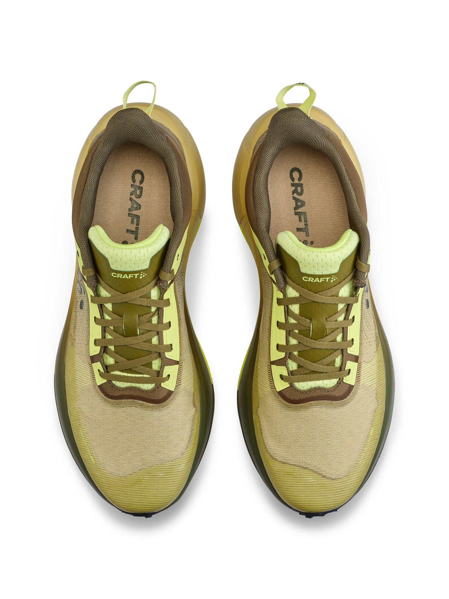 Men's Nordlite Ultra Pro Running Shoe - Leaf/Contrast Yellow Footwear Craft Sportswear NA