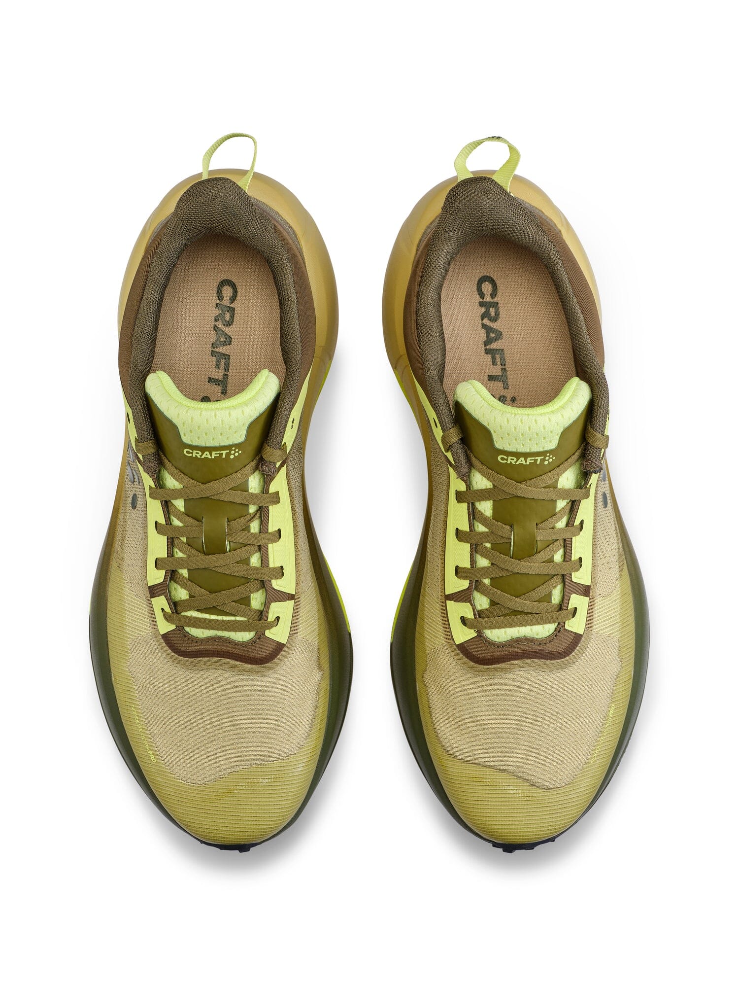 Men's Nordlite Ultra Pro Running Shoe - Leaf/Contrast Yellow Footwear Craft Sportswear NA