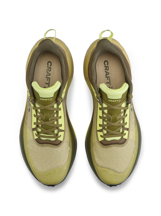 Women's Nordlite Ultra Pro Running Shoe - Leaf/Contrast Yellow Footwear Craft Sportswear NA