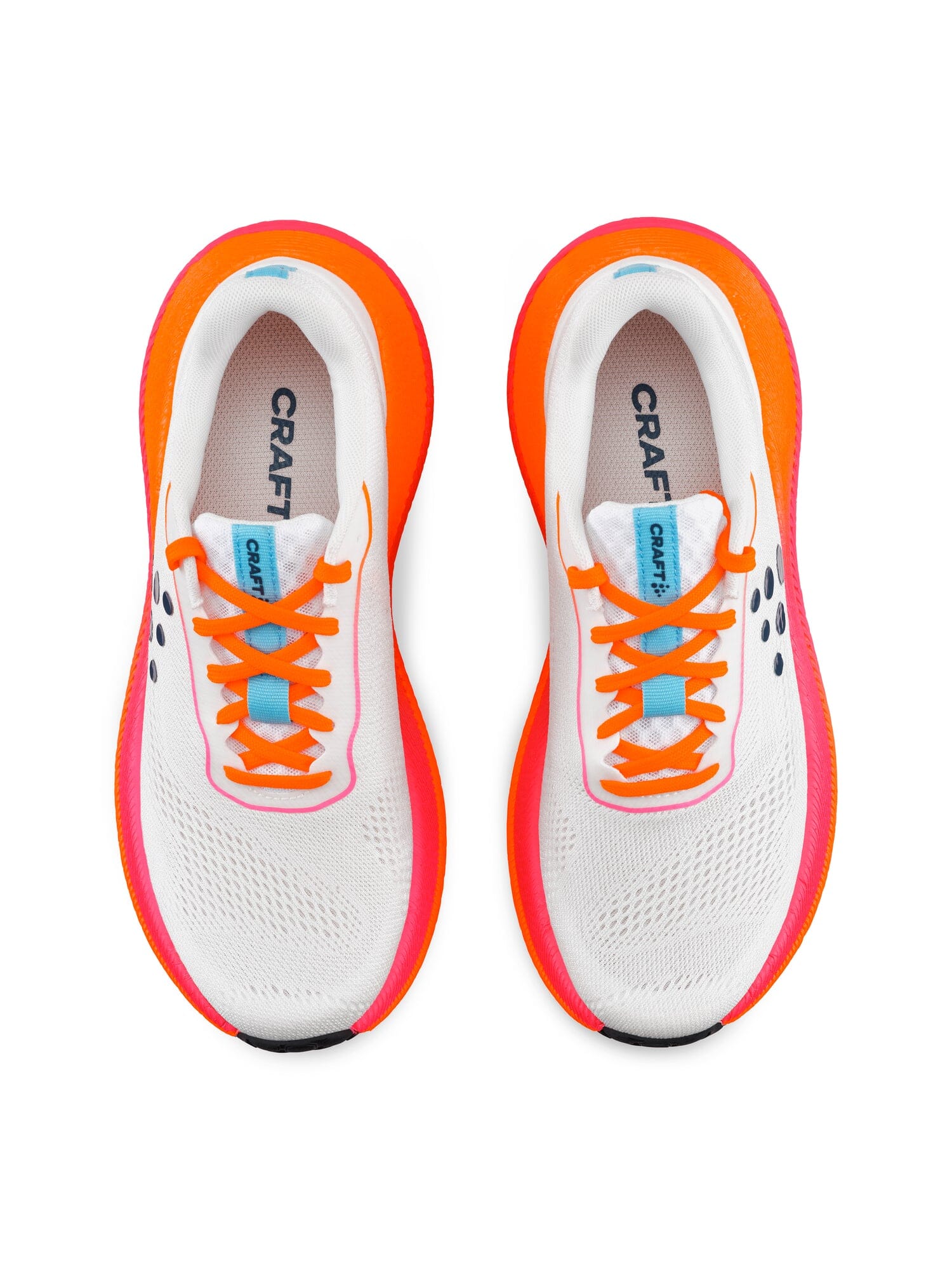 Men's Pacer 2 Running Shoe - White/Flourange – Craft Sportswear NA