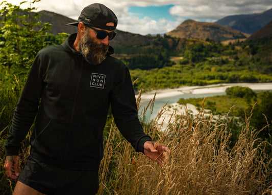 Men's Rivs Run Club Community 2.0 FZ Hoodie - Black/Rivs1 Craft Sportswear NA