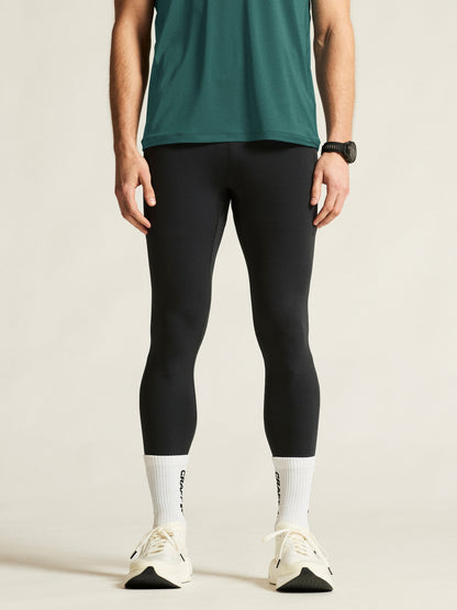 Men's Essence Running Tights - Black Men's Pants and Tights Craft Sportswear NA