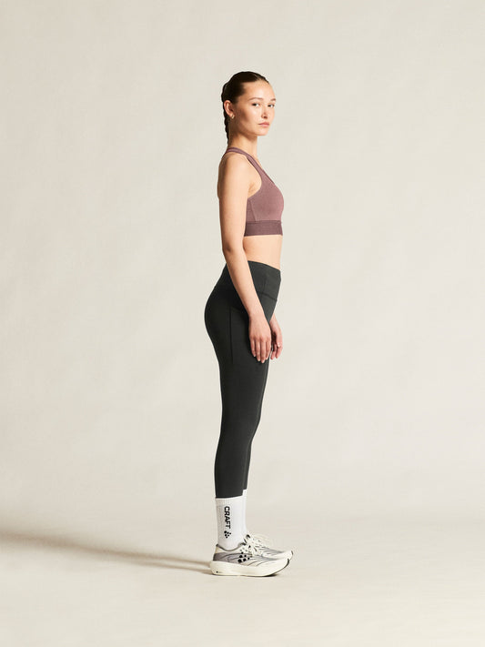 Women's Essence Tights 3 - Black Women's Pants and Tights Craft Sportswear NA