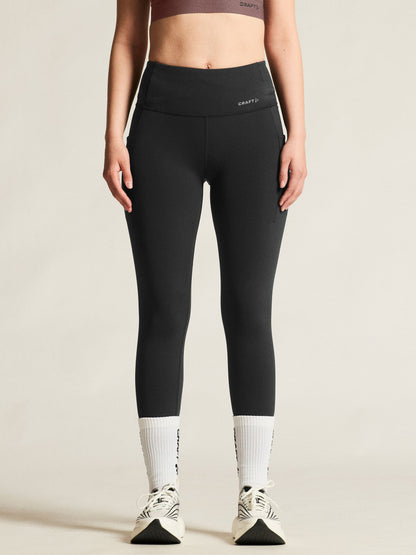 Women's Essence Tights 3 - Black Women's Pants and Tights Craft Sportswear NA