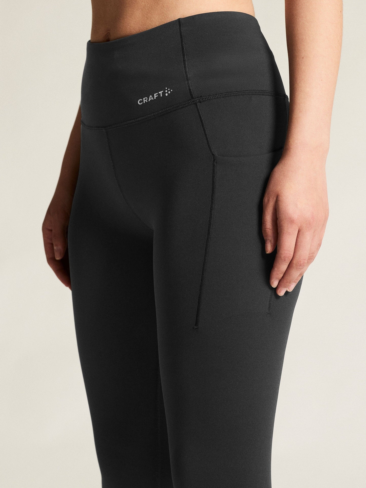 Women's Essence Tights 3 - Black Women's Pants and Tights Craft Sportswear NA