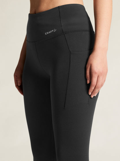 Women's Essence Tights 3 - Black Women's Pants and Tights Craft Sportswear NA
