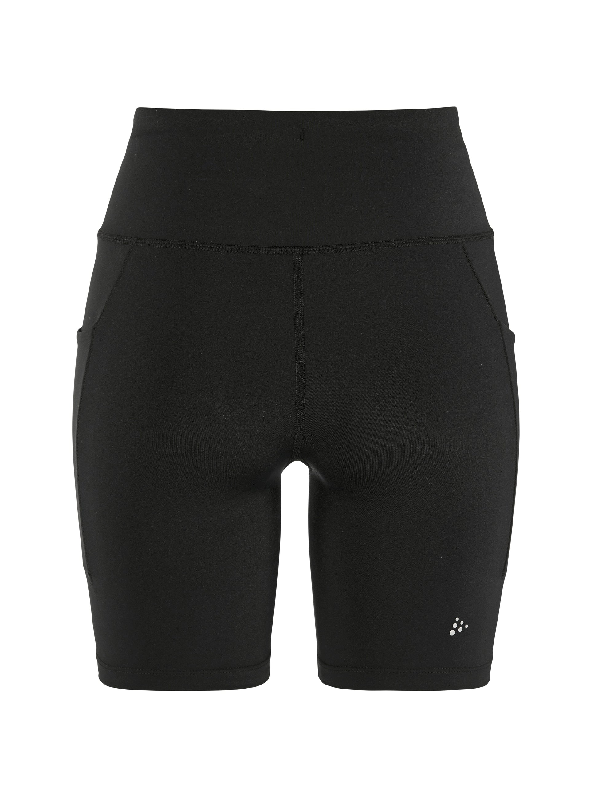 Women's Essence Short Tights 3 - Black Women's Shorts, Skirts, and Dresses Craft Sportswear NA