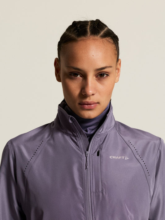 Women's Essence Wind Running Jacket 2 - Cadet Women's Jackets and Vests Craft Sportswear NA