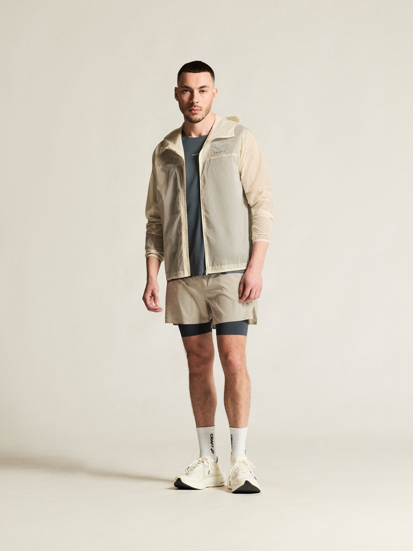 Men's Hypervent Light Wind Jacket - Tofu Men's Jackets and Vests Craft Sportswear NA