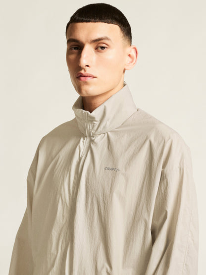 Men's Hypervent Oversized Wind Jacket - Plaster Men's Jackets and Vests Craft Sportswear NA