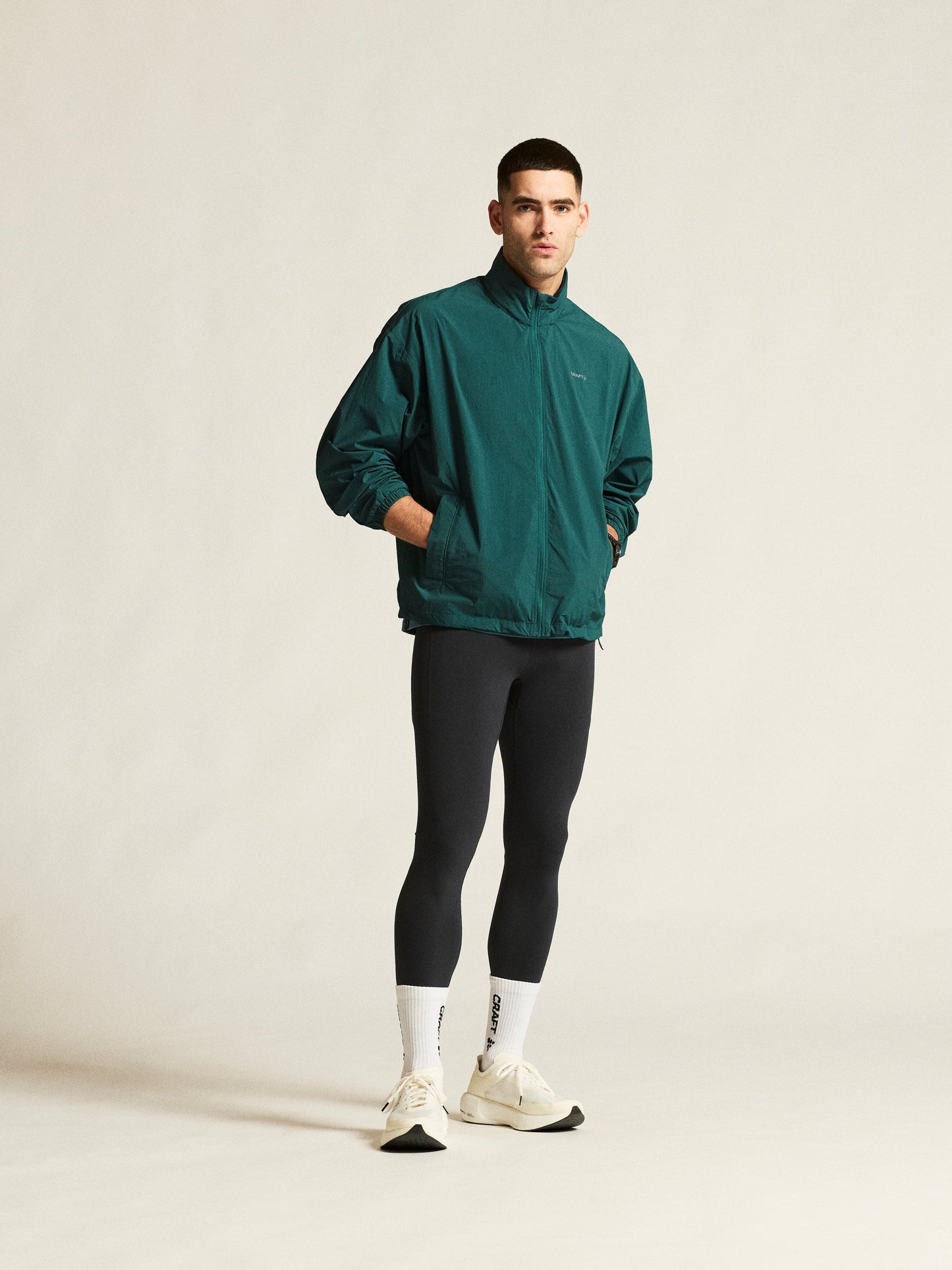 Men's Hypervent Oversized Wind Jacket - Peridot Men's Jackets and Vests Craft Sportswear NA