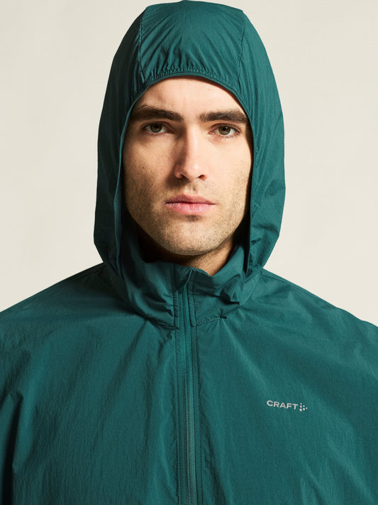 Men's Hypervent Oversized Wind Jacket - Peridot Men's Jackets and Vests Craft Sportswear NA