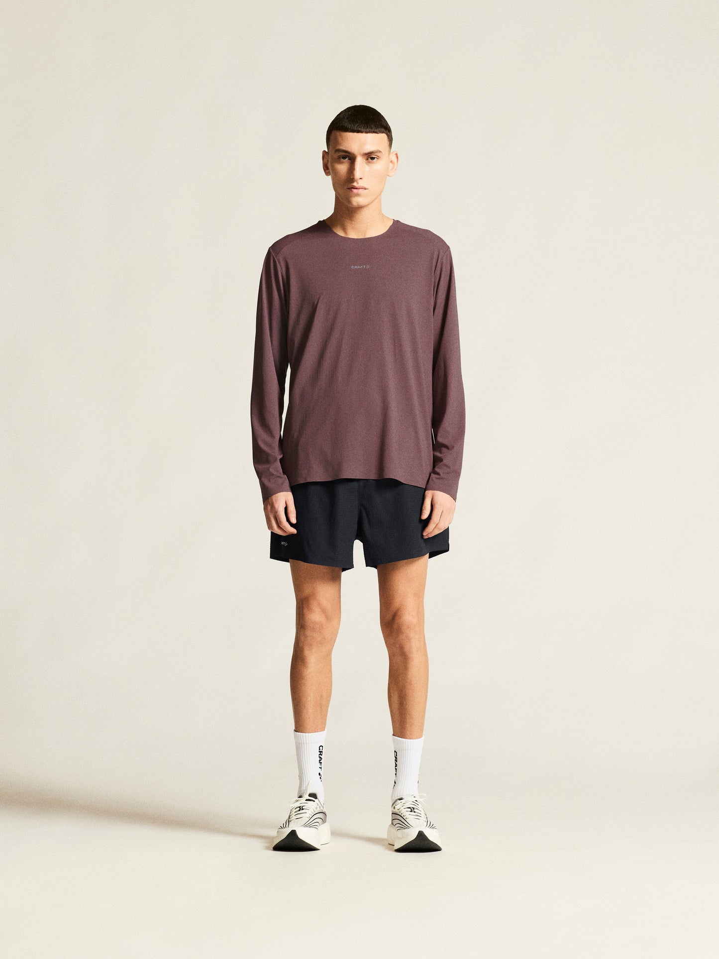 Men's Hypervent Longsleeve - Flint Men's Tops, T's, and Tanks Craft Sportswear NA