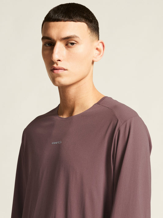 Men's Hypervent Longsleeve - Flint Men's Tops, T's, and Tanks Craft Sportswear NA