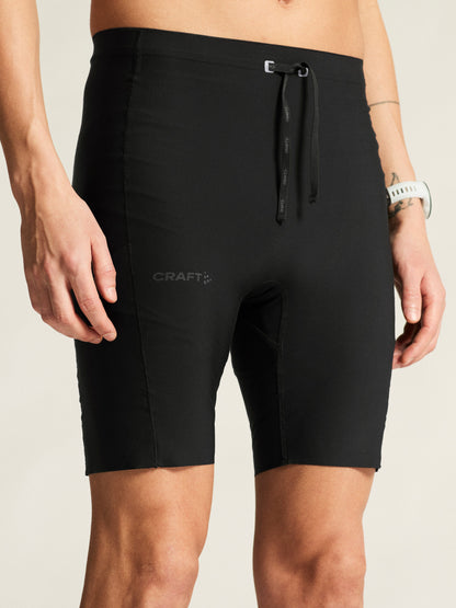 Men's Hypervent Running Short Tights - Black Men's Pants and Tights Craft Sportswear NA