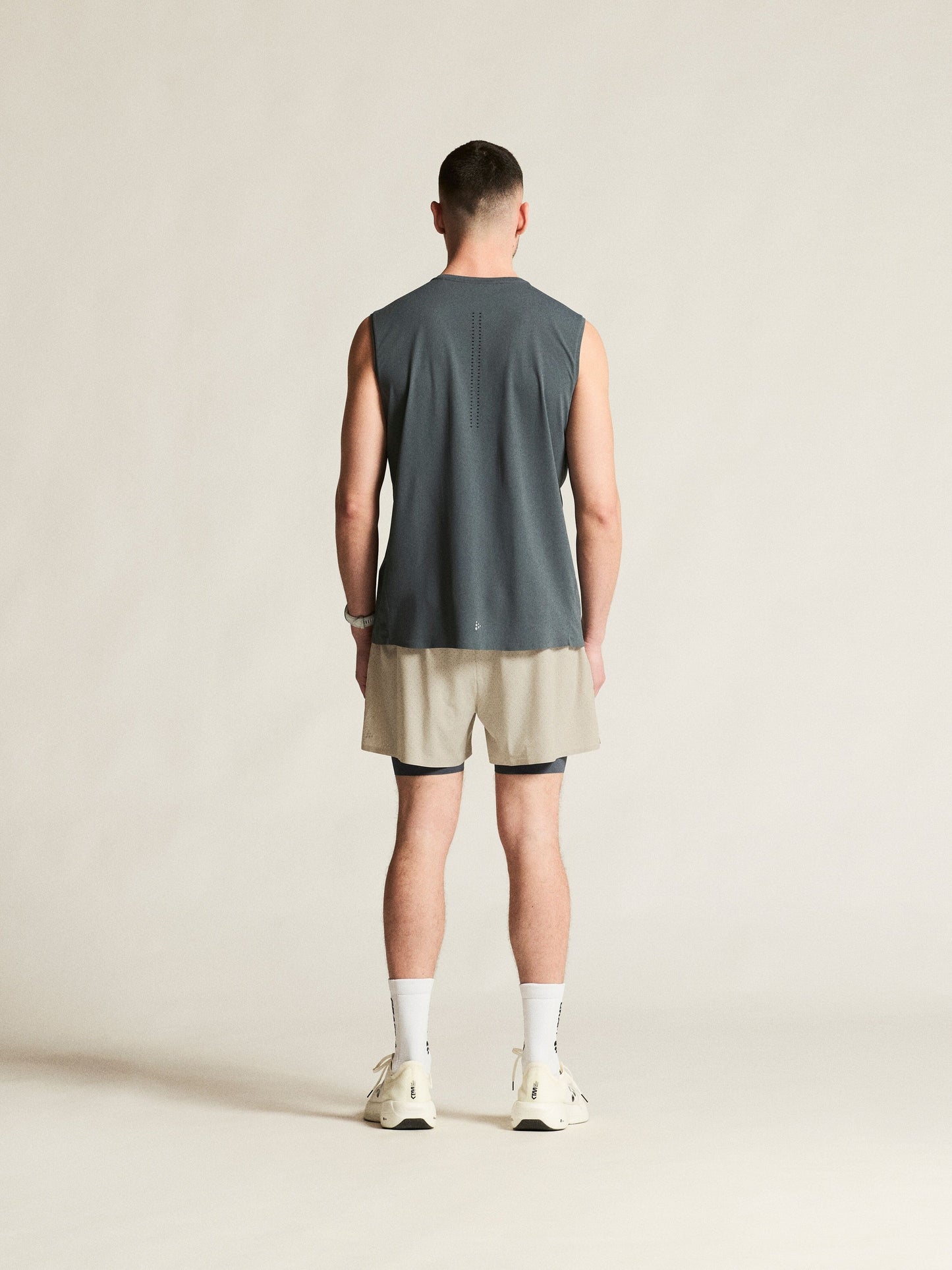 Men's Hypervent 2-In-1 Shorts - Plaster Men's Tops, T's, and Tanks Craft Sportswear NA