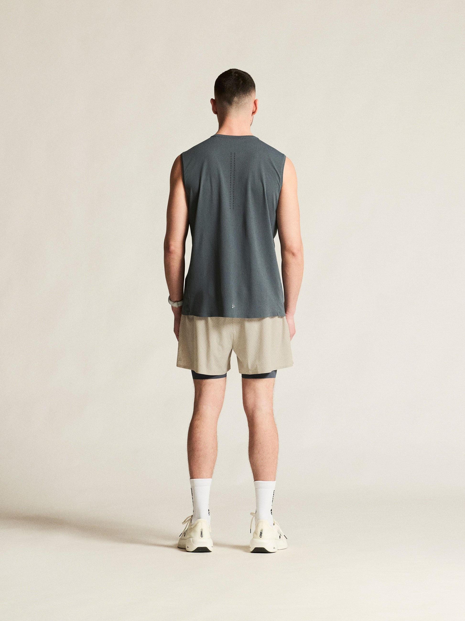 Men's Hypervent 2-In-1 Shorts - Plaster Men's Tops, T's, and Tanks Craft Sportswear NA