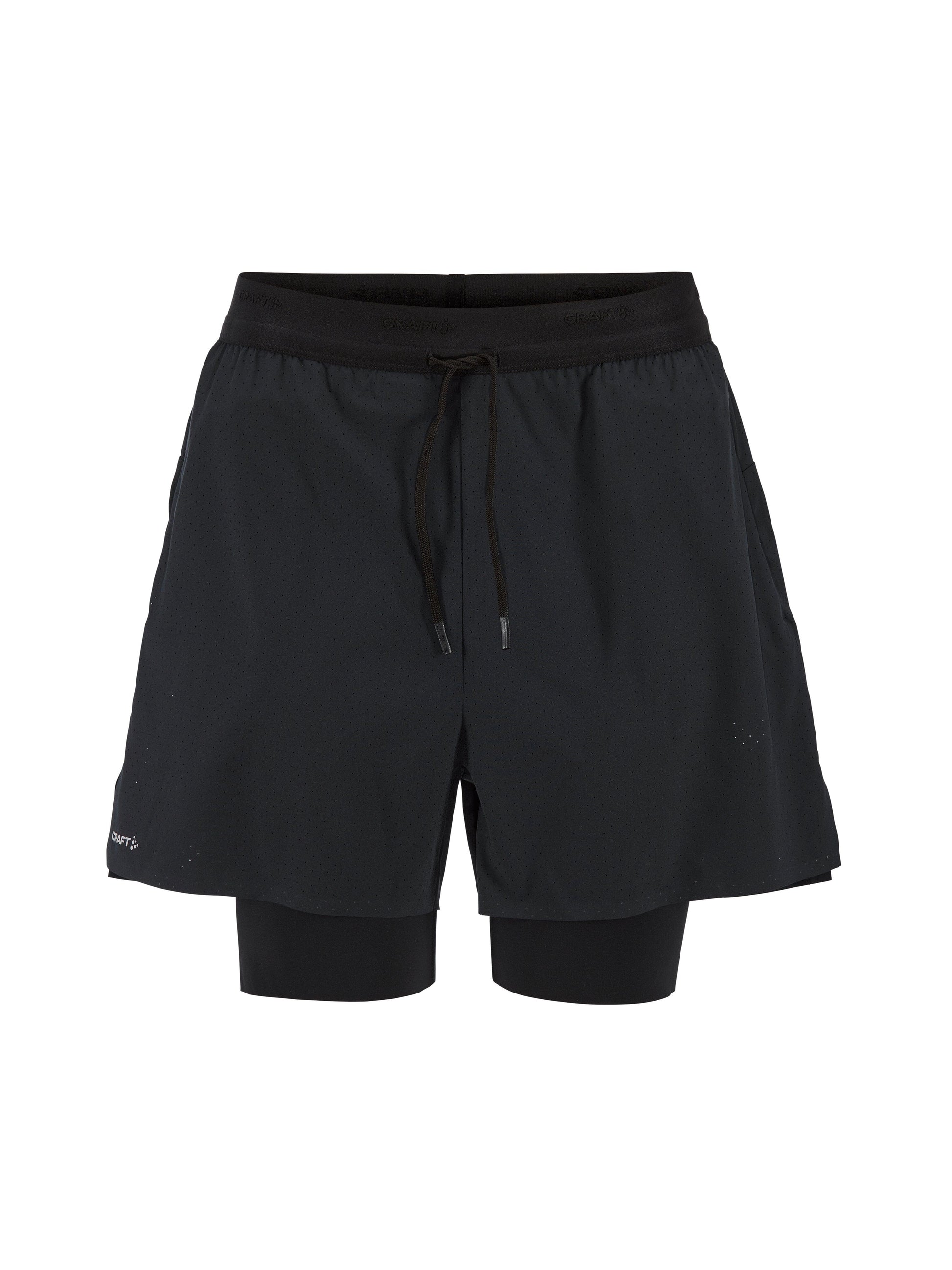 Men's Hypervent 2-In-1 Shorts - Black Men's Tops, T's, and Tanks Craft Sportswear NA