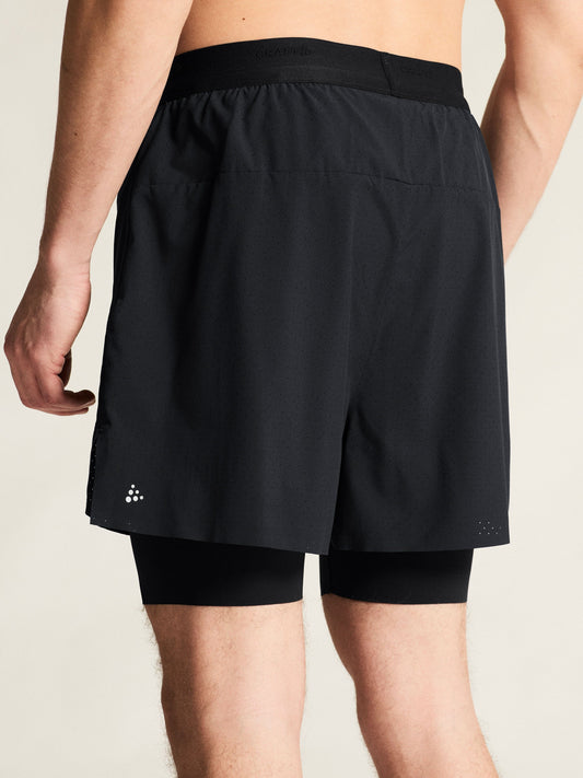 Men's Hypervent 2-In-1 Shorts - Black Men's Tops, T's, and Tanks Craft Sportswear NA