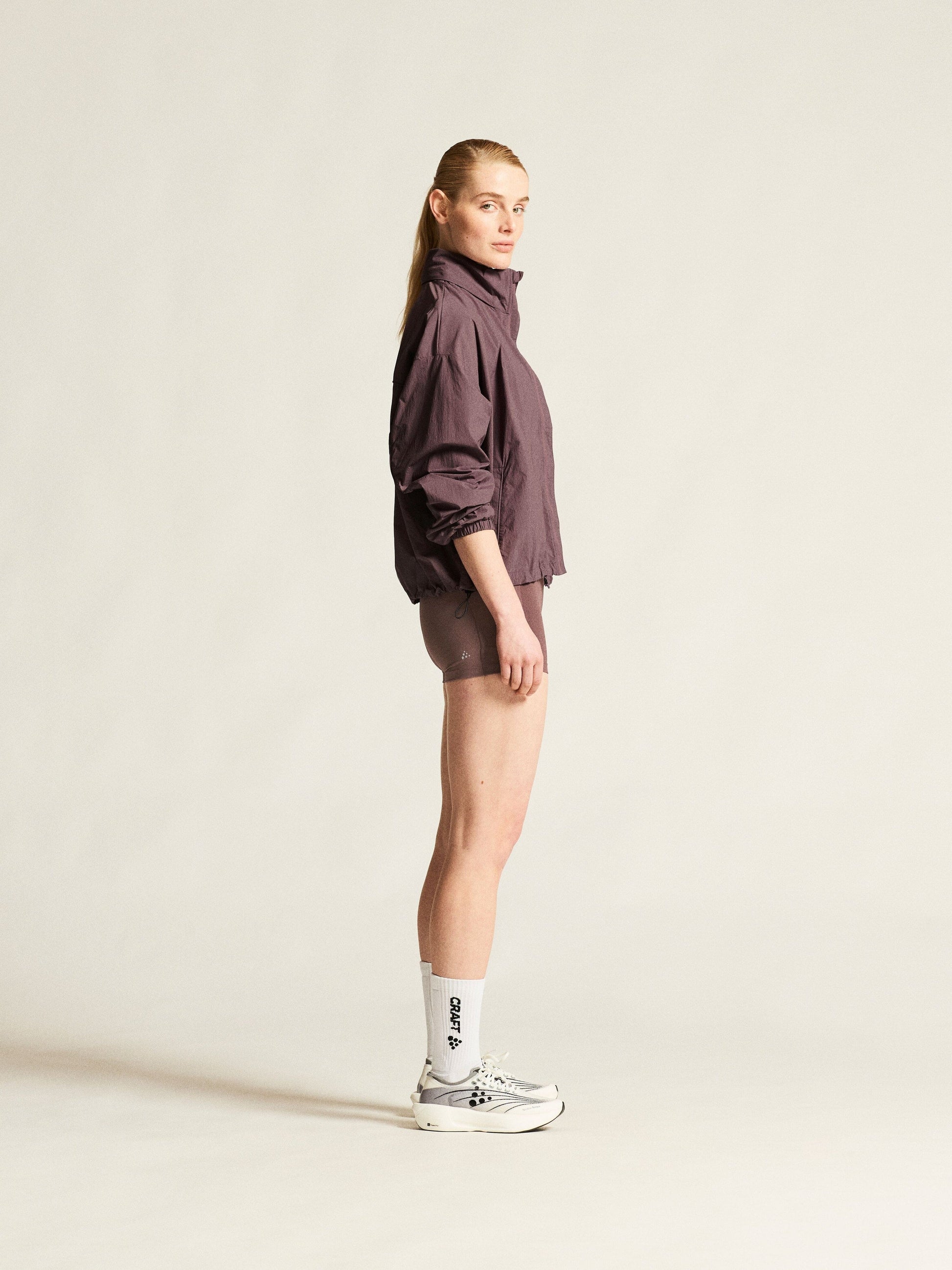 Women's Hypervent Oversized Wind Jacket - Flint Women's Jackets and Vests Craft Sportswear NA