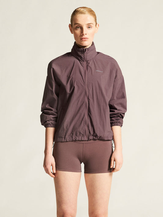 Women's Hypervent Oversized Wind Jacket - Flint Women's Jackets and Vests Craft Sportswear NA