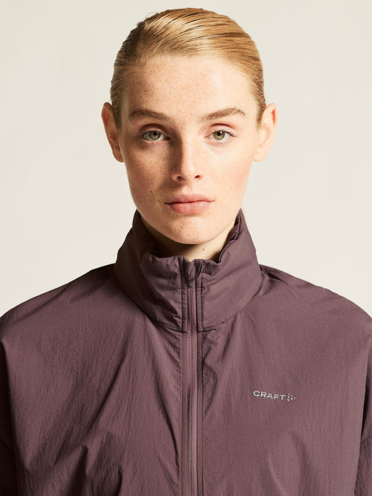 Women's Hypervent Oversized Wind Jacket - Flint Women's Jackets and Vests Craft Sportswear NA