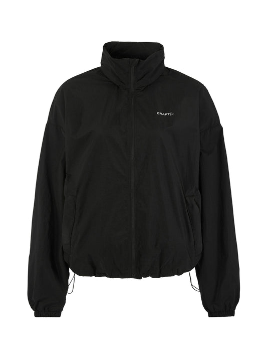 Women's Hypervent Oversized Wind Jacket - Black Women's Jackets and Vests Craft Sportswear NA