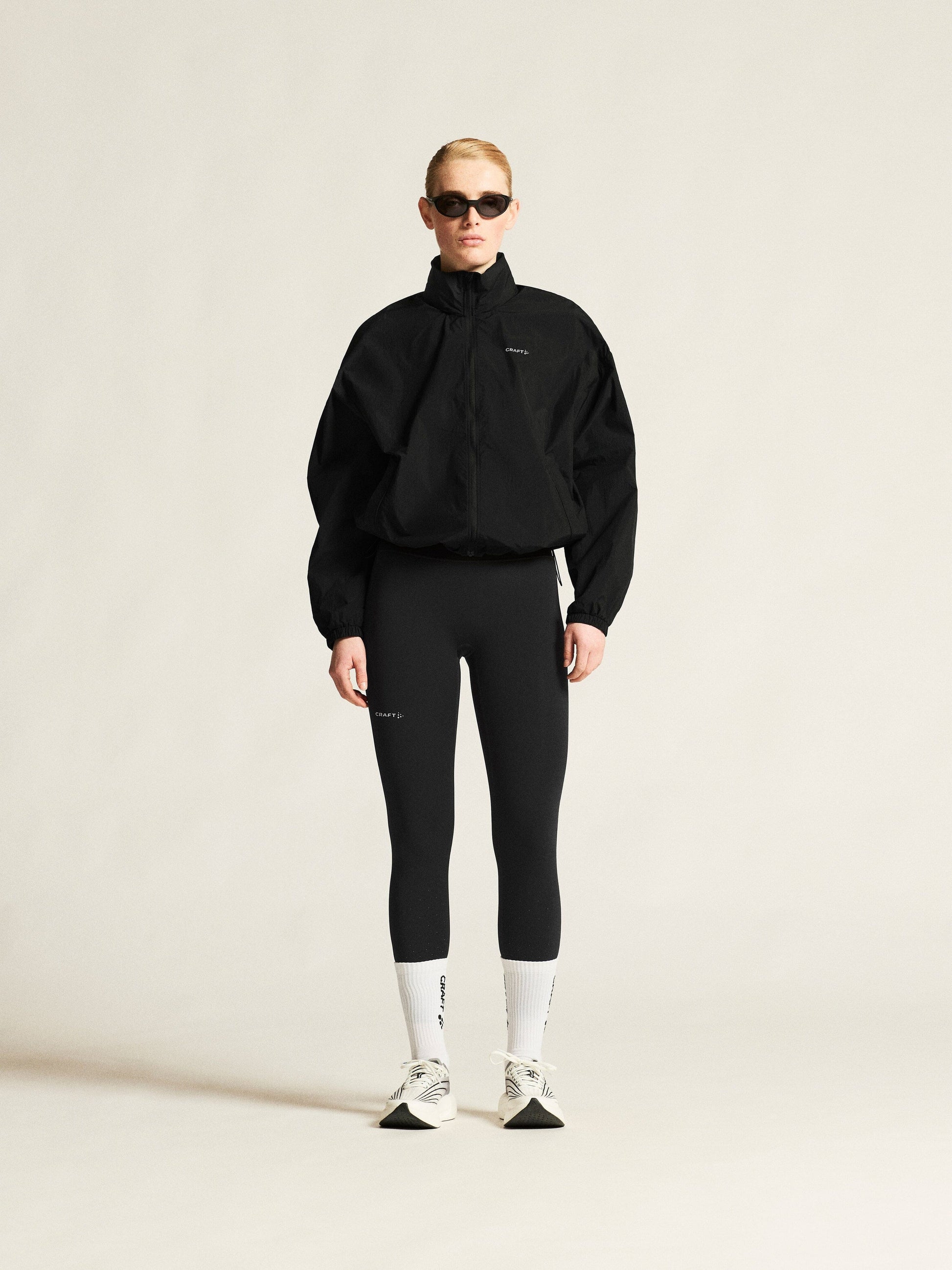 Women's Hypervent Oversized Wind Jacket - Black Women's Jackets and Vests Craft Sportswear NA