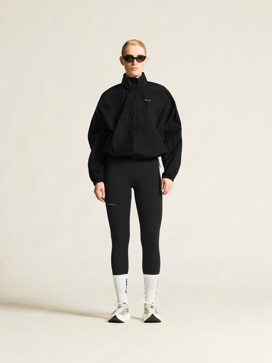 Women's Hypervent Oversized Wind Jacket - Black Women's Jackets and Vests Craft Sportswear NA