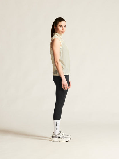 Women's Hypervent Light Running Wind Vest - Tofu Women's Jackets and Vests Craft Sportswear NA