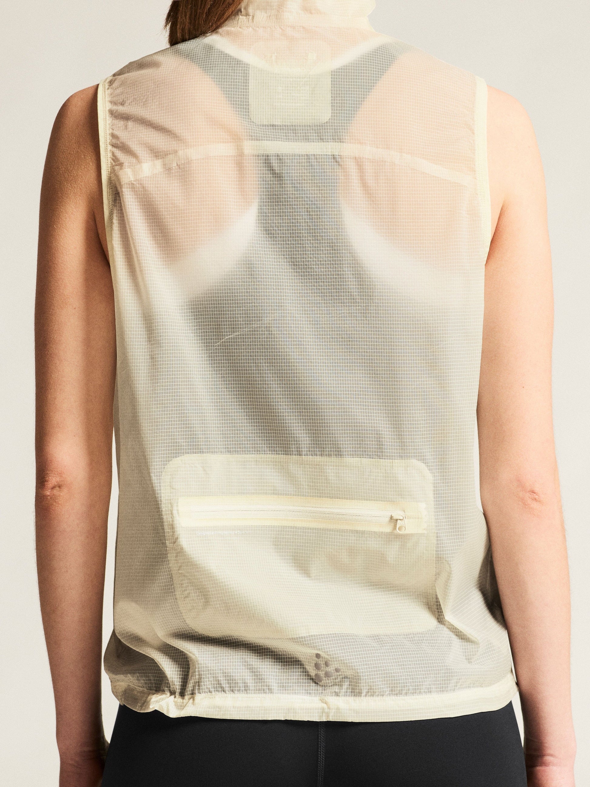 Women's Hypervent Light Running Wind Vest - Tofu Women's Jackets and Vests Craft Sportswear NA